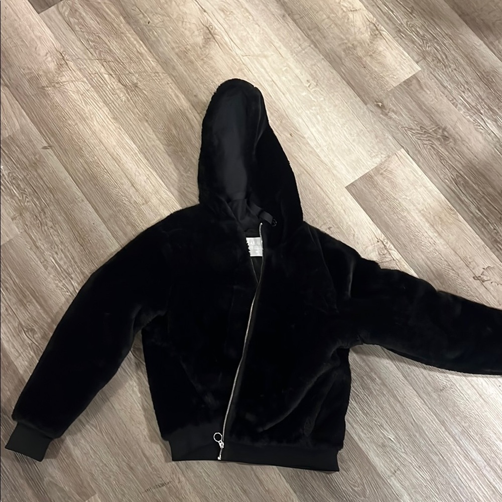 Athleta Black Hooded Jacket
